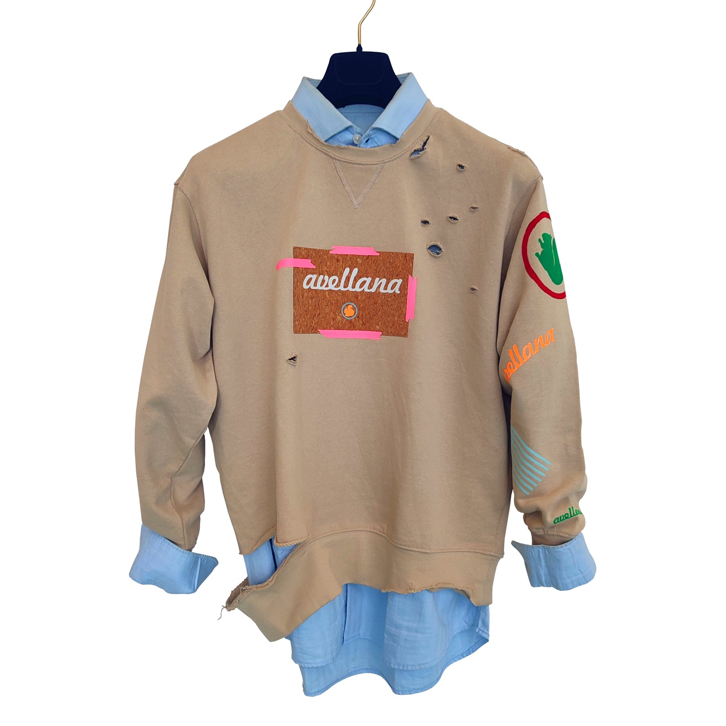 Sudadera crema VILLAGE